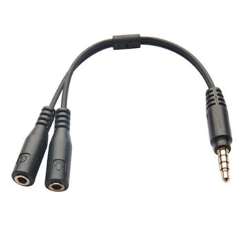 CABLE DE AUDIO 1 MACHO 2 HEMBRAS