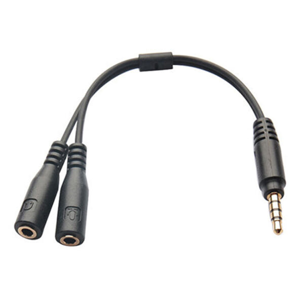 CABLE DE AUDIO 1 MACHO 2 HEMBRAS