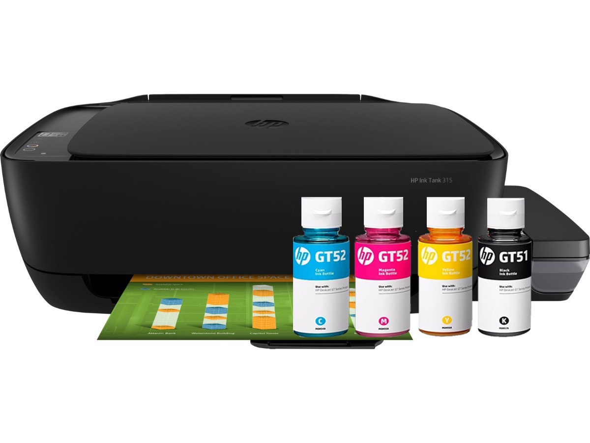 Impresora HP Multifuncional Ink Tank 315 - Negro. Al mejor precio