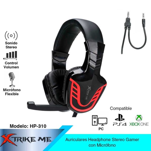 AUDIFONOS GAMING XTRIKE HP-310