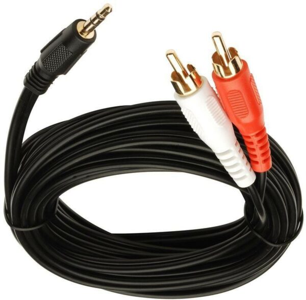 CABLE DE AUDIO 3.5 A 2RCA 10M