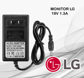 CARGADOR PARA MONITOR LG 19V 1.3A