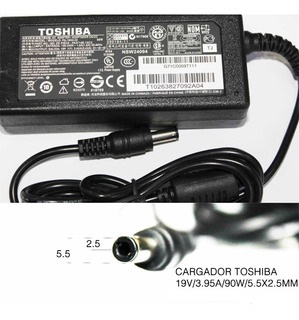 CARGADOR PORTATIL TOSHIBA 19V 3.95A 5.5X2.5