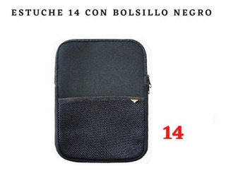 ESTUCHE P/LAPTOP C/BOLSILLO 14" NEGRO