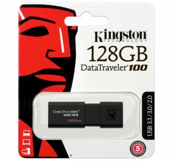 FLASH MEMORY 128GB 3.0 KINGSTON 100 g3