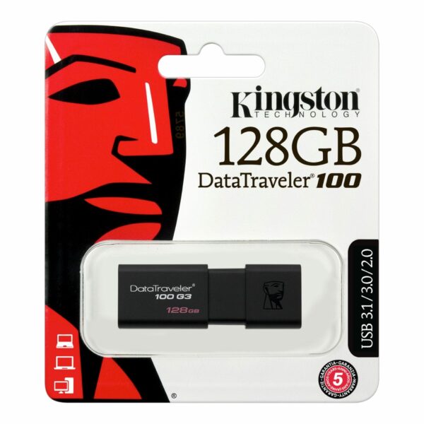 FLASH MEMORY 128GB 3.0 KINGSTON 100 g3