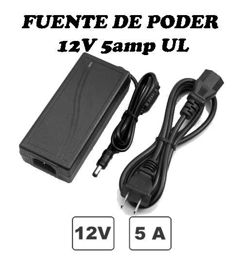 FUENTE DE PODER CAMARA 12V-5AMP