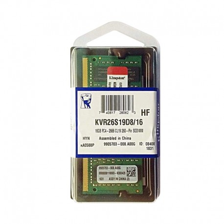 MEMORIA RAM KINGSTON SO-DIMM 16GB DDR4 PC-2400
