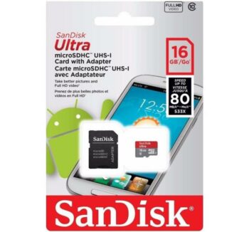 MICRO SDXC 16GB SANDISK ULTRA CLASS 10