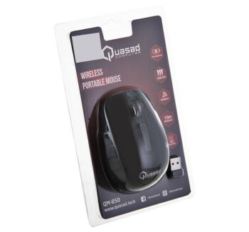 MOUSE QUASAD QM-850 BLACK WIRELESS RECARGABLE