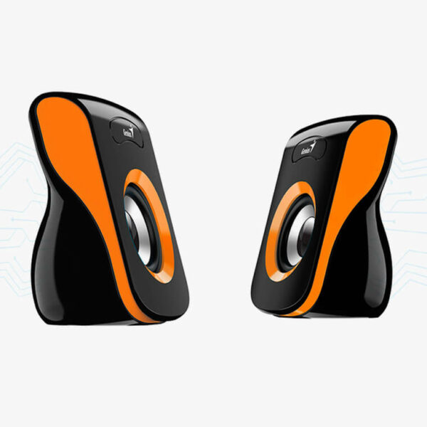 PARLANTES GENIUS SP-Q180 USB NARANJA 6W