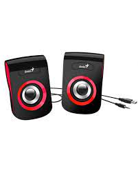 PARLANTES GENIUS SP-Q180 USB ROJO 6W