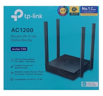 ROUTERS TP LINK DUAL BAND AC1200 4 ANTENAS C50