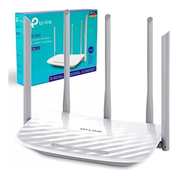 ROUTERS TP LINK DUAL BAND AC1350 5 ANTENAS C60