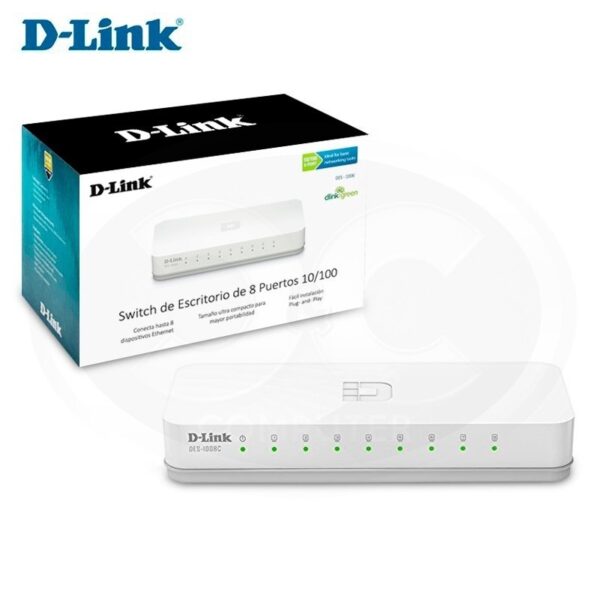 SWITCH D-LINK DES-1008C 8 PUERTOS 10/100 MBPS