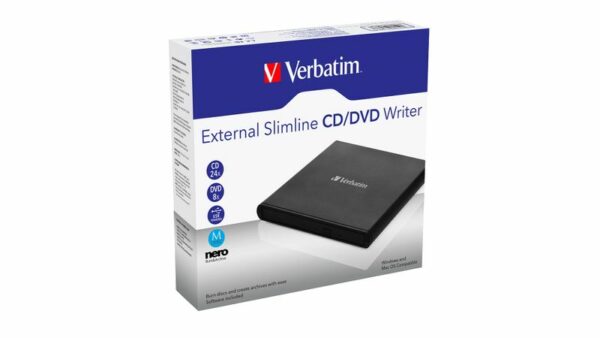 DVD WRITER EXTERNO VERBATIM ULTRA SLIM PORTABLE