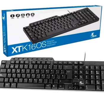 TECLADO XTECH XTK160S USB BLACK