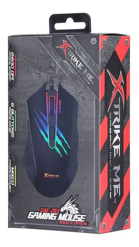 MOUSE GAMING XTRIKE ME GM-203 7 COLORES
