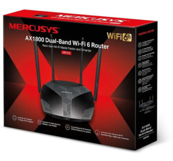 ROUTER MERCUSYS MR70X AX1800 WIFI 6 4ANT. 2PTOS 3X3